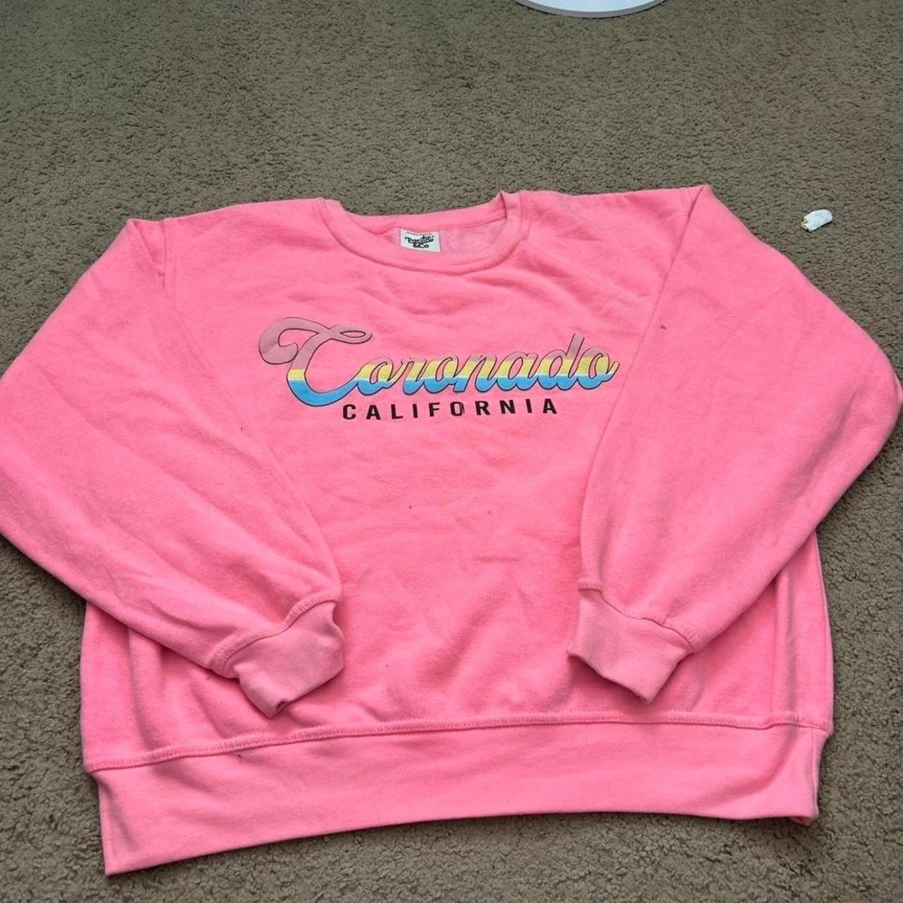 Pink vintage sweatshirt Coronado California Size M